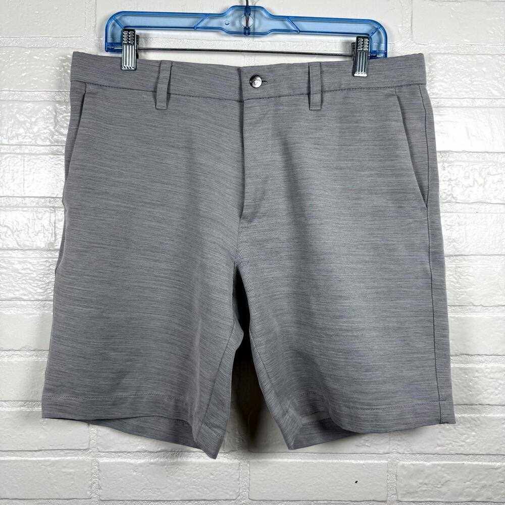 Callaway Golf Shorts Mens 34 Heather Gray Opti-Dri Stretch 9" Inseam Performance